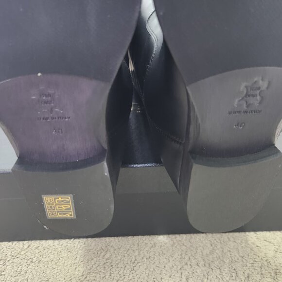 Via Roma 15 TDM leather boots + V gold 2568 Size 40 EU / 10 US - Picture 6 of 8